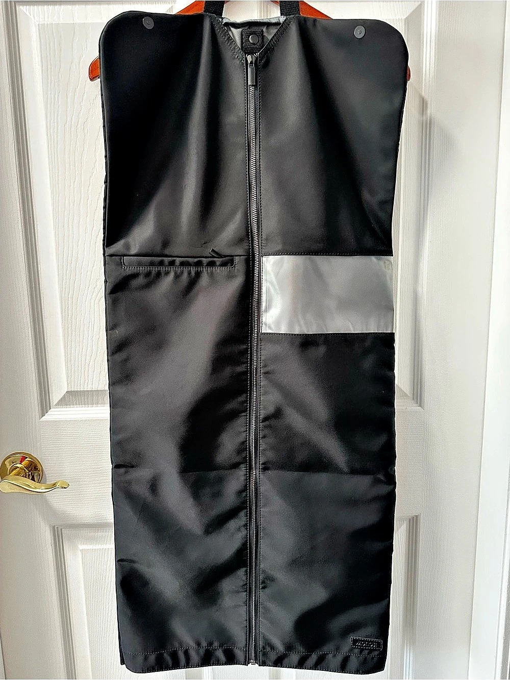 Monos Garment Bag Sleeve Carbon Black Minimalist Travel Suit Dress Bag 16.5"x37”
